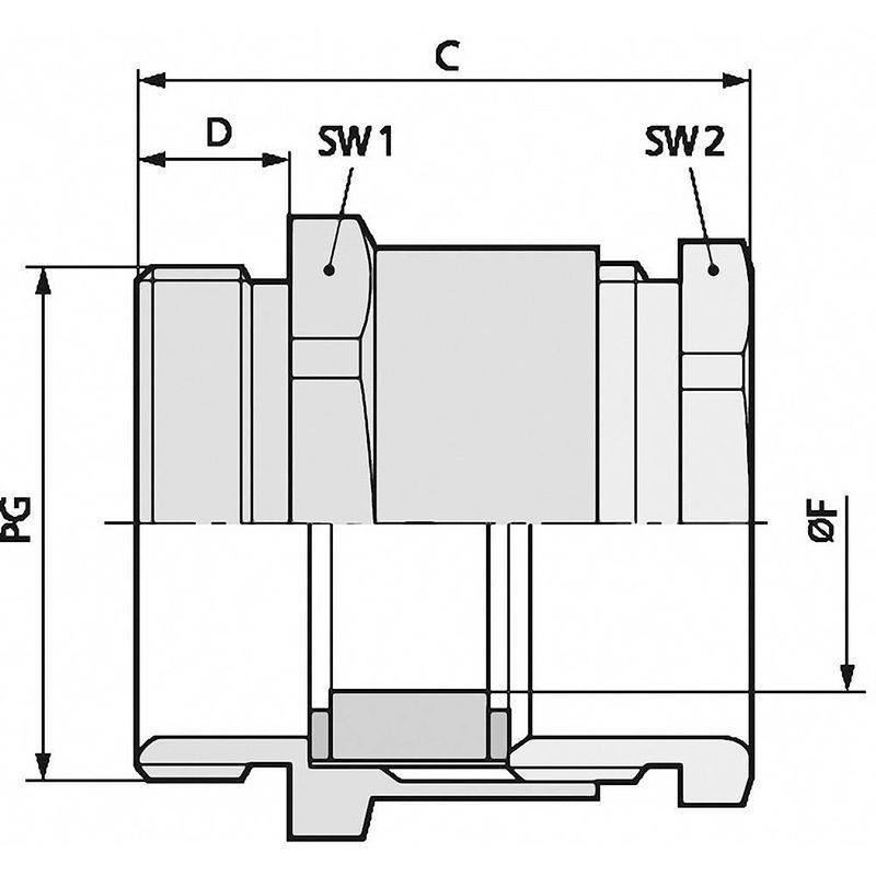 Foto van Lapp 52000251 wartel pg16 messing messing 50 stuk(s)