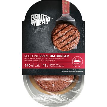 Foto van Redefine premium burger, 2 stuks, 240g bij jumbo