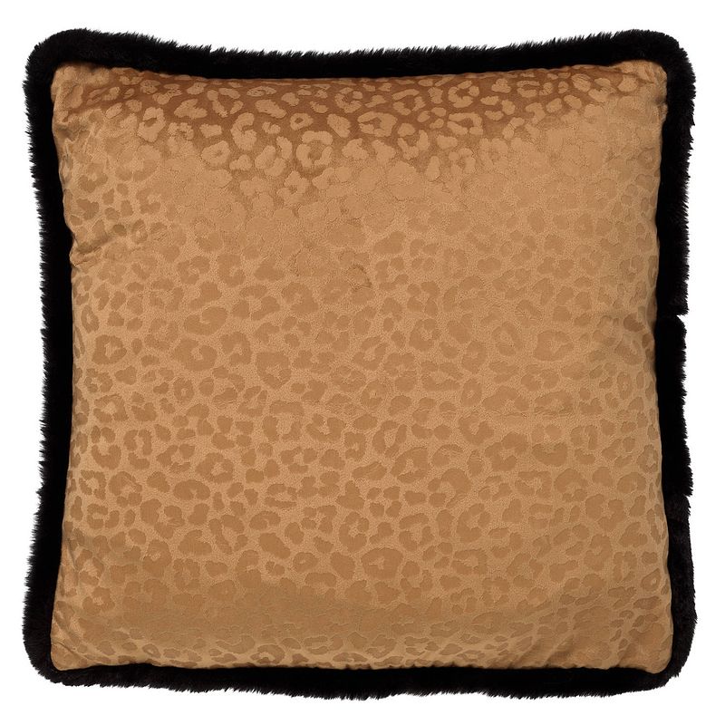 Foto van Dutch decor cheeta - sierkussen met dierenprint 45x45 cm tobacco brown - bruin - bruin