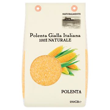 Foto van Naturalmente polenta gialla italiana 100% naturale 250g bij jumbo