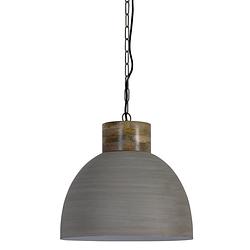 Foto van Light & living - hanglamp samana - 40x40x36 - grijs