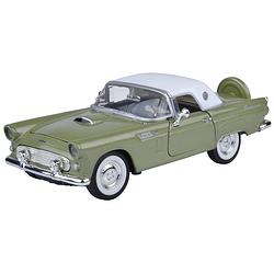 Foto van Modelauto ford thunderbird cabrio 1956 groen schaal 1:24/19 x 7 x 6 cm - speelgoed auto's