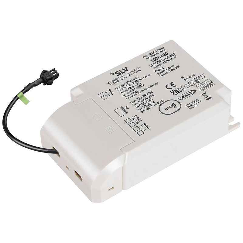 Foto van Slv 1006460 led-driver constante stroomsterkte 42 w 700 ma 10 - 44 v dali, dimbaar