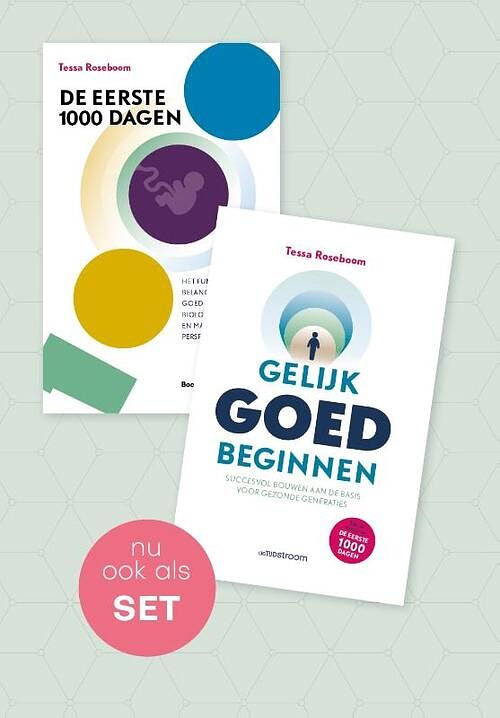 Foto van De eerste 1000 dagen & gelijk goed beginnen (set) - tessa roseboom - paperback (9789058983398)