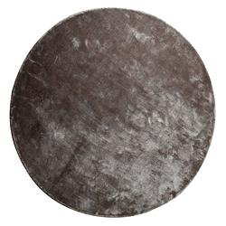 Foto van Ptmd flavia grey viscose handwoven carpet round l