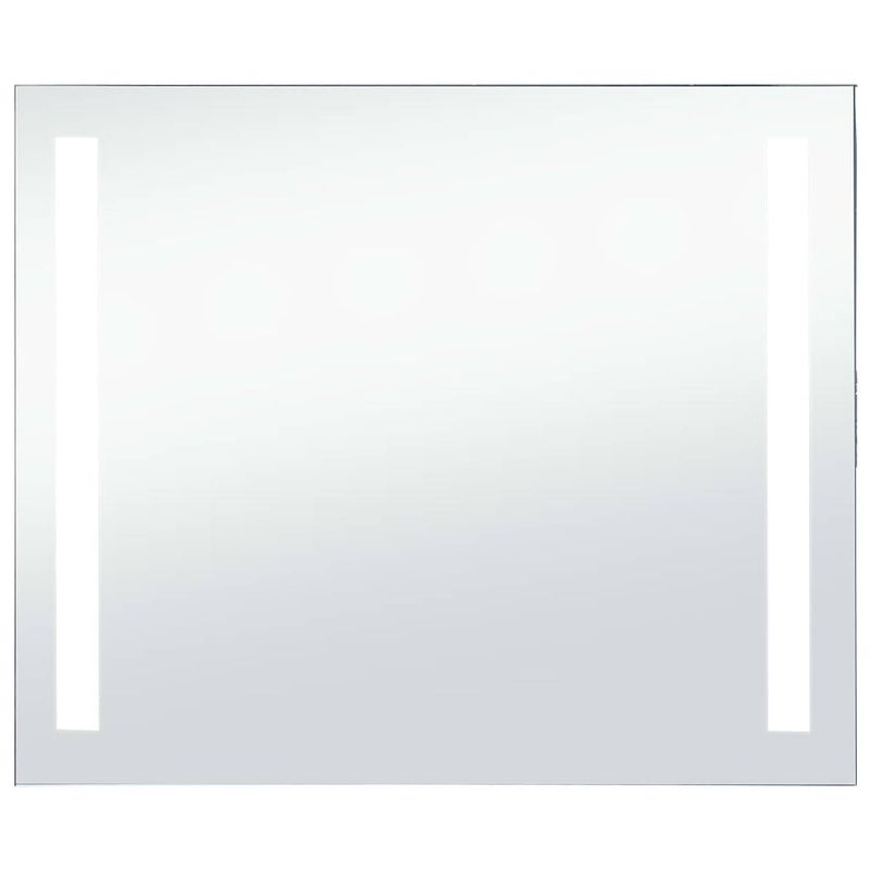 Foto van The living store badkamerspiegel - led-verlichting - 80 x 60 cm - ip44 - zilver