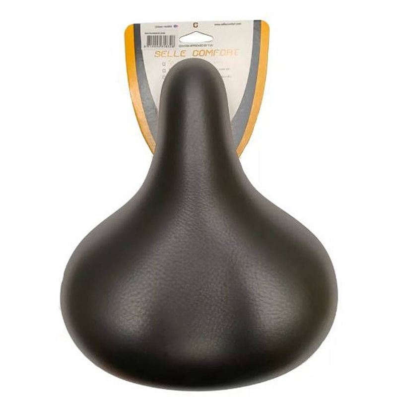 Foto van Selle comfort zadel classic retro 27 x 24,4 cm gel zwart