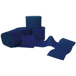 Foto van Haza crepe papier rol - 3x - navy blauw - 200 x 5 cm - brandvertragend - crepepapier