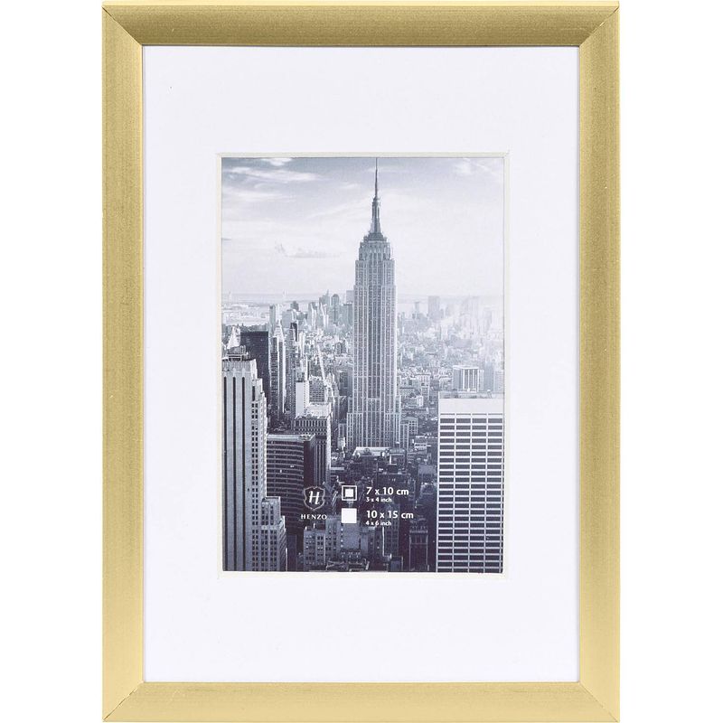 Foto van Henzo fotolijst - manhattan - fotomaat 10x15 cm - goud