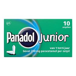 Foto van Panadol junior zetpillen 250mg 1-6 jaar