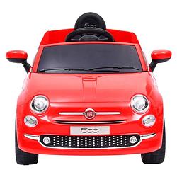 Foto van The living store elektrische auto fiat 500 - kinderauto rood - 113 x 67.5 x 53 cm