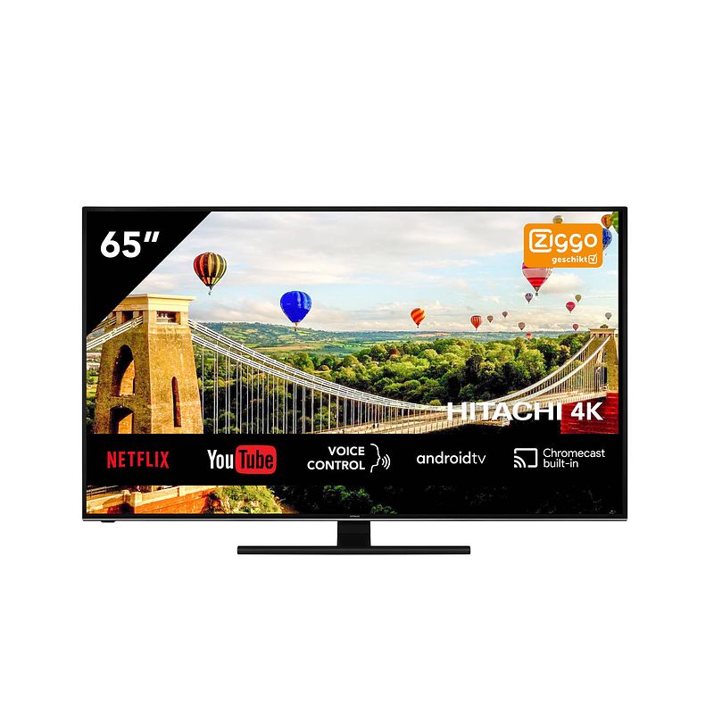 Foto van Hitachi 65hak6150 uhd android 65 inch smart tv met ingebouwde chromecast