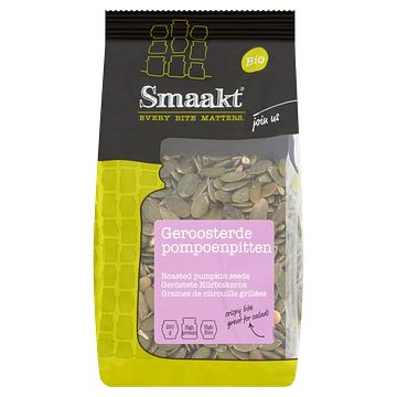 Foto van Smaakt bio geroosterde pompoenpitten 250g bij jumbo