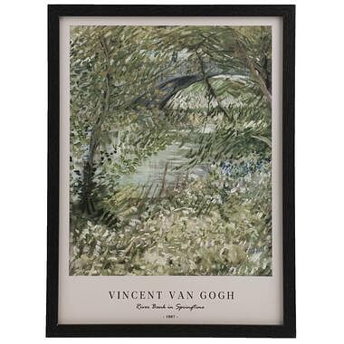 Foto van Poster van gogh - mdf/glas - 20x30 cm - leen bakker