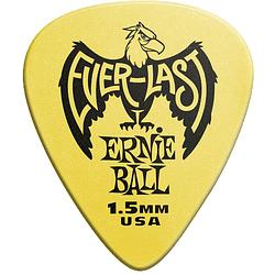 Foto van Ernie ball 9195 yellow everlast 1.5 mm plectrumset (12 stuks)