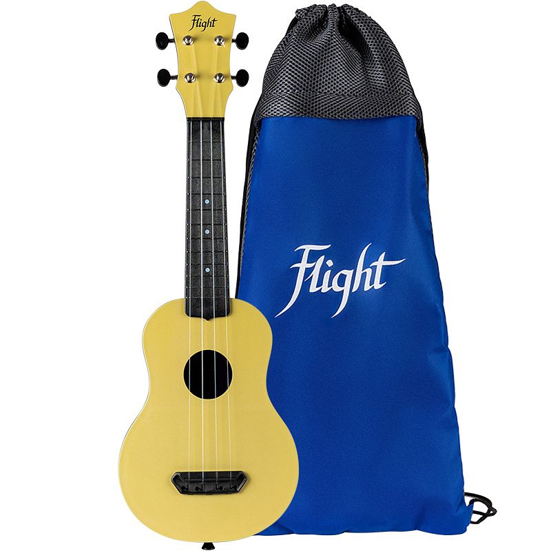 Foto van Flight ultra travel series uts-35 sand kunststof sopraan ukelele met hoes