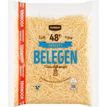 Foto van Jumbo geraspt belegen kaas 48+ voordeelverpakking 500g