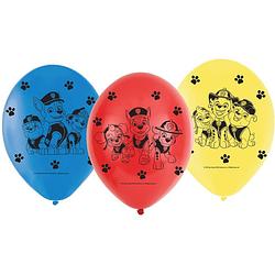 Foto van Nickelodeon ballonnen paw patrol 23 cm 6 stuks multicolor