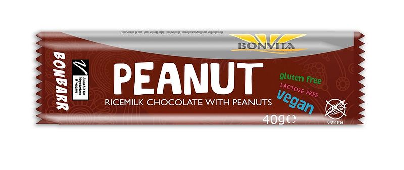 Foto van Bonvita bonbarr peanut ricemilk chocolate