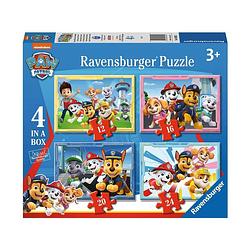 Foto van Ravensburger kinderpuzzel paw patrol 4 puzzels - 12+16+20+24 stukjes