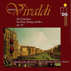 Foto van Vivaldi: six concertos for flute, strings and b.c. - cd (0760623064024)