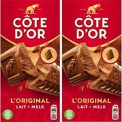 Foto van Cote d'sor l'soriginal chocoladereep melk 2 x 200g bij jumbo