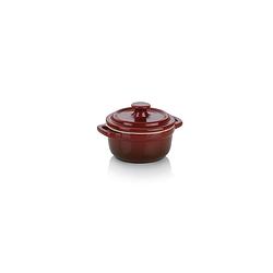 Foto van Mini braadpan keramiek rood, 8 cm - kela malin