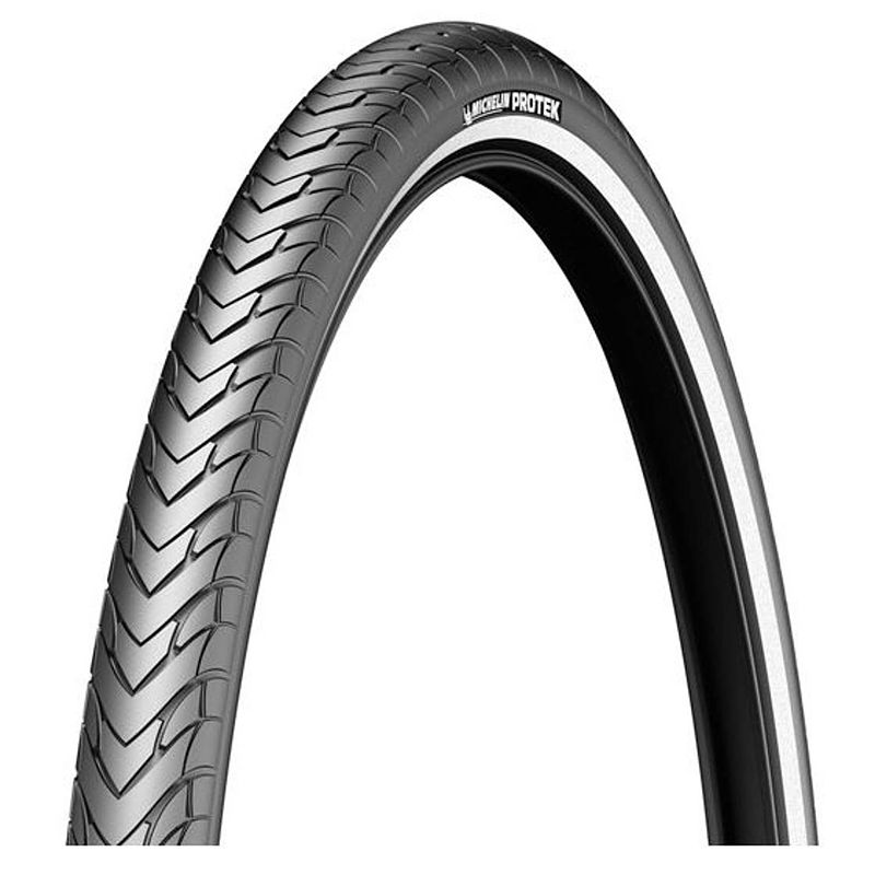 Foto van Michelin buitenband protek 28 x 1.25 inch (32-622) rubber zwart