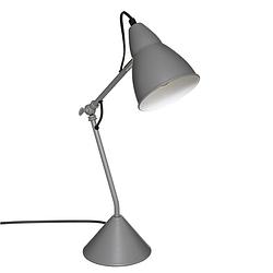 Foto van Atmosphera tafellamp/bureaulampje design light classic - grijs - h62 cm - bureaulampen