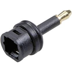 Foto van Speaka professional toslink digitale audio adapter [1x optische stekker 3,5 mm - 1x toslink-bus (odt)] zwart