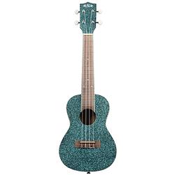 Foto van Kala ka-sprk-aqua sparkle series rhapsody in blue concert ukelele met gigbag