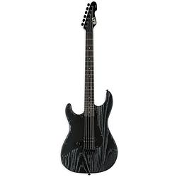 Foto van Esp ltd sn-1 ht lh black blast linkshandige elektrische gitaar (scalloped 17-24)