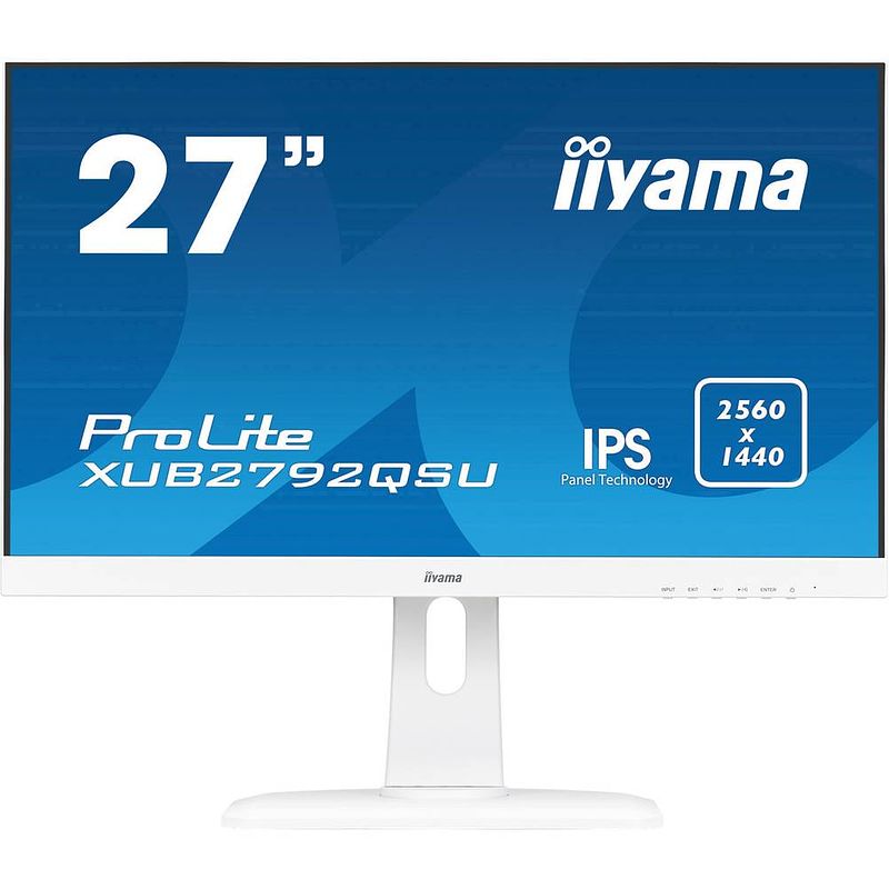 Foto van Iiyama xub2792qsu-w1 led-monitor 68.6 cm (27 inch) energielabel g (a - g) 2560 x 1440 pixel wqhd 5 ms displayport, hdmi, usb, hoofdtelefoonaansluiting ips led