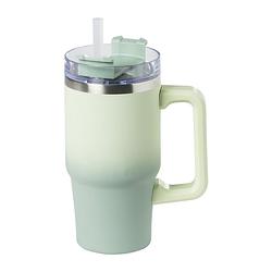 Foto van Drinkbeker thermo met draaideksel - groen - 600 ml