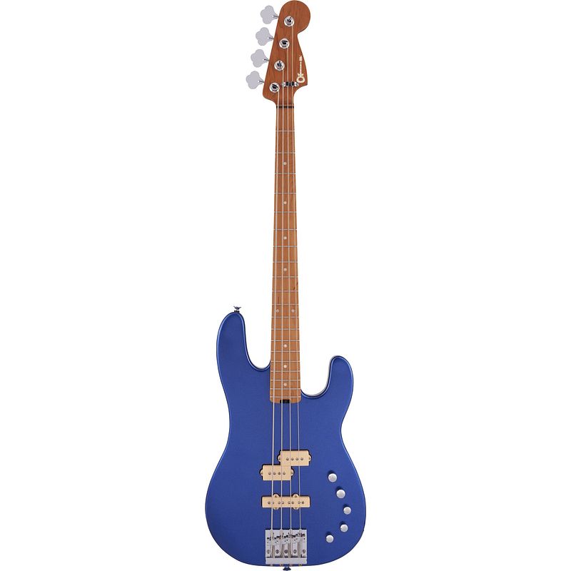 Foto van Charvel pro-mod san dimas bass pj iv cm mystic blue elektrische basgitaar