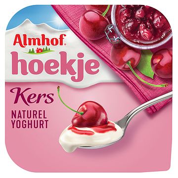 Foto van Almhof hoekje kers naturel yoghurt 150g bij jumbo