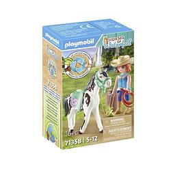 Foto van Playmobil horses of waterfall ellie & sawdust met westernoefening 71358