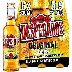 Foto van Desperados original bier fles 6 x 330ml aanbieding bij jumbo | 2e halve prijs