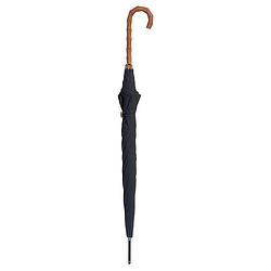 Foto van Classic canes paraplu - gelamineerd houten handvat - 104 cm polysterdoek - lengte 92 cm - zwart