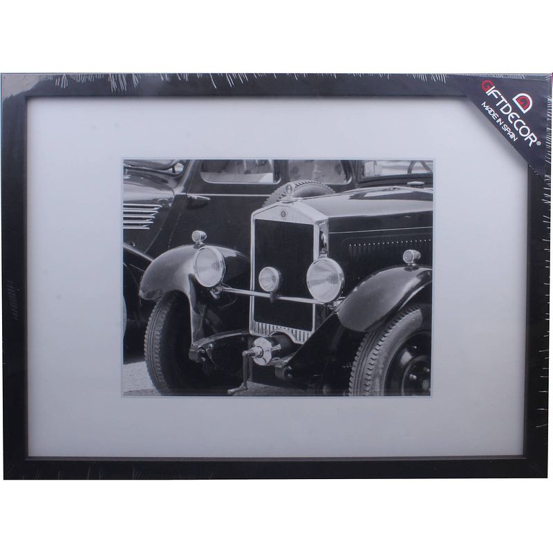 Foto van Giftdecor fotolijst oldtimer 43 x 33 cm hout zwart/wit