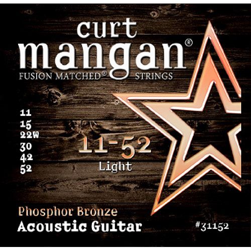 Foto van Curt mangan phosphor bronze 11-52 snarenset voor gitaar