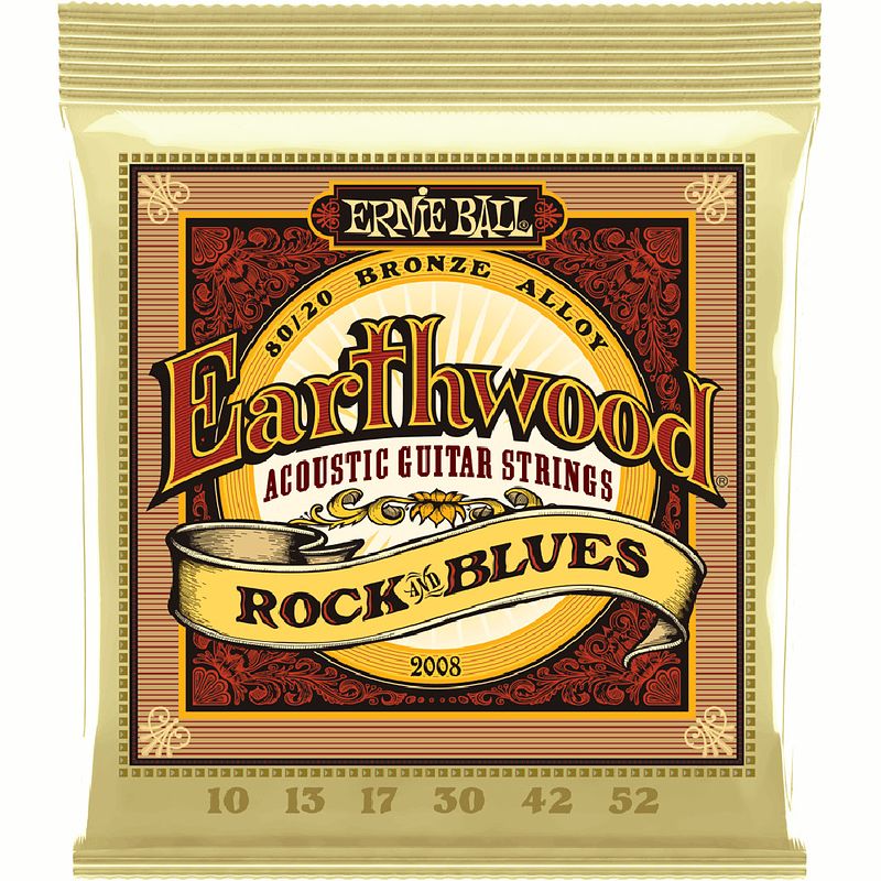 Foto van Ernie ball 2008 acoustic guitar earthwood rock and blues snaren