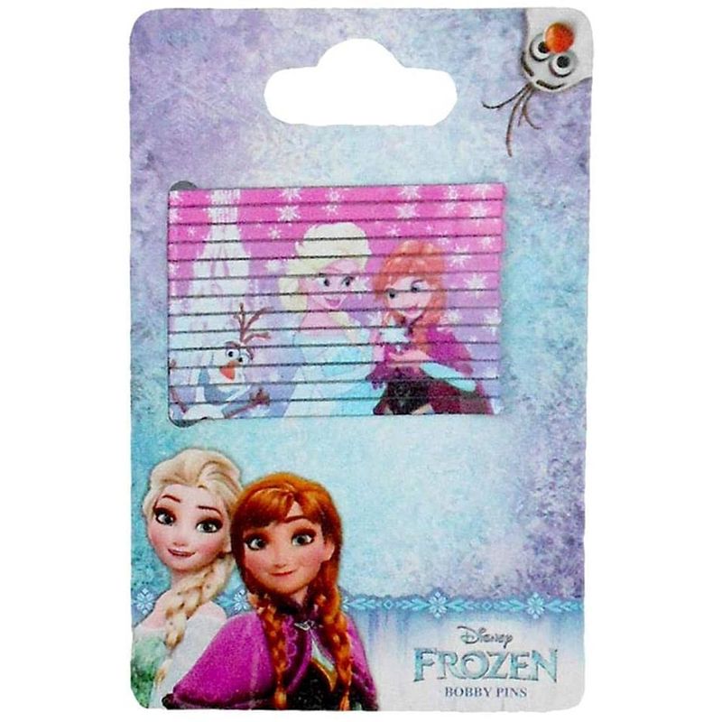 Foto van Kids licensing haarspeldjes frozen meisjes roze/paars 12 stuks