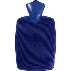 Foto van Kunststof kruik navy blauw 1,8 liter zonder hoes - warmwaterkruik