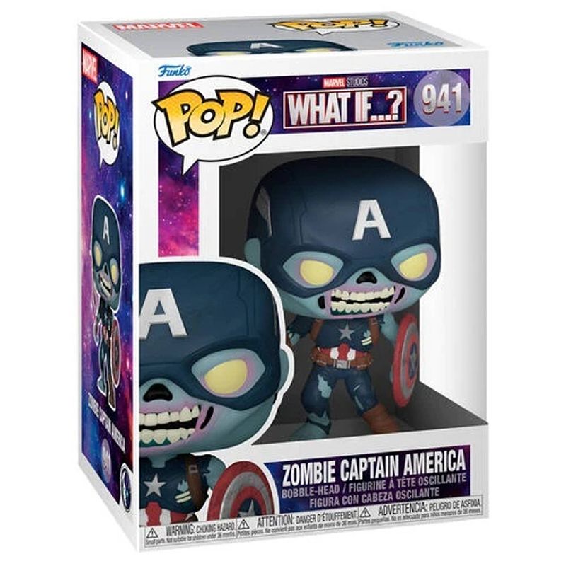 Foto van Pop marvel: what if - zombie captain america - funko pop #941