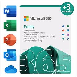 Foto van Microsoft office 365 family (12 maanden) download-versie