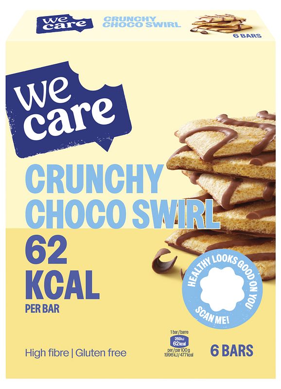 Foto van Wecare choco crunchy swirl gluten free