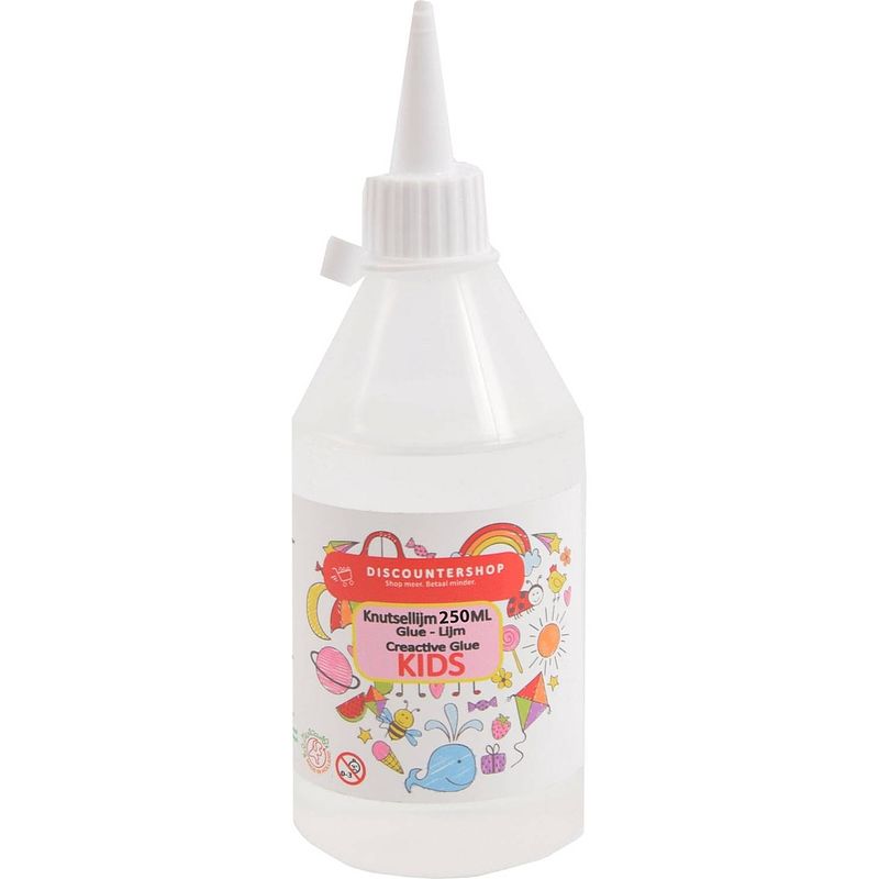 Foto van Knutsellijm 250ml - lijm - all purpose glue - glue - kinderlijm - knutselen - goedkope knutsellijm - doorzichtige