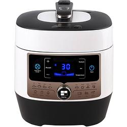 Foto van Multicooker pressure - aigi pandy - 5.5 liter - zwart/wit