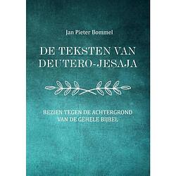 Foto van De teksten van deutero-jesaja